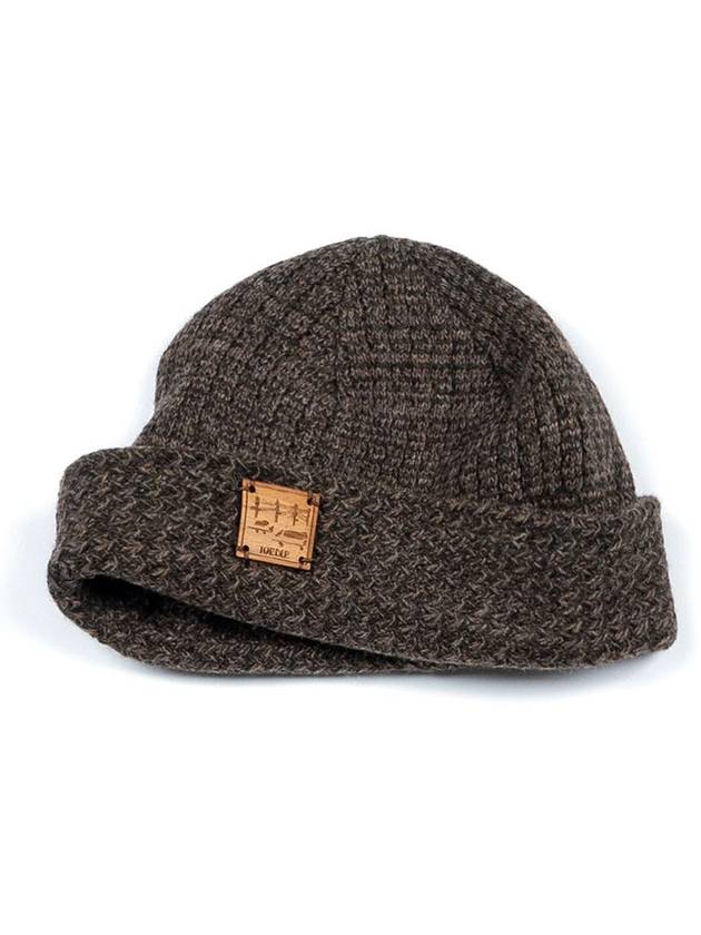 Flowing Scenery Short Beanie Brown I5WH02BR - IOEDLE - BALAAN 1