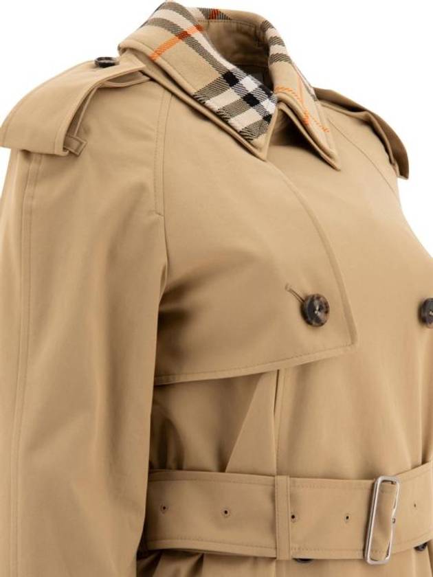 Notched Lapel Trench Coat Beige - BURBERRY - BALAAN 5