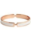 Olympe Bangle Bracelet White Gold - HERMES - BALAAN 1