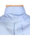Oxford Button Down Long Sleeve Shirt Blue - MAISON MARGIELA - 9