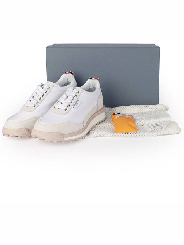 Alumni Eco Nylon Sneaker Tonal White Fun Mix - THOM BROWNE - BALAAN 9