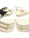 698643 White Leather Round Interlocking G Blondie Mini Shoulder Bag 2WAY - GUCCI - BALAAN 6