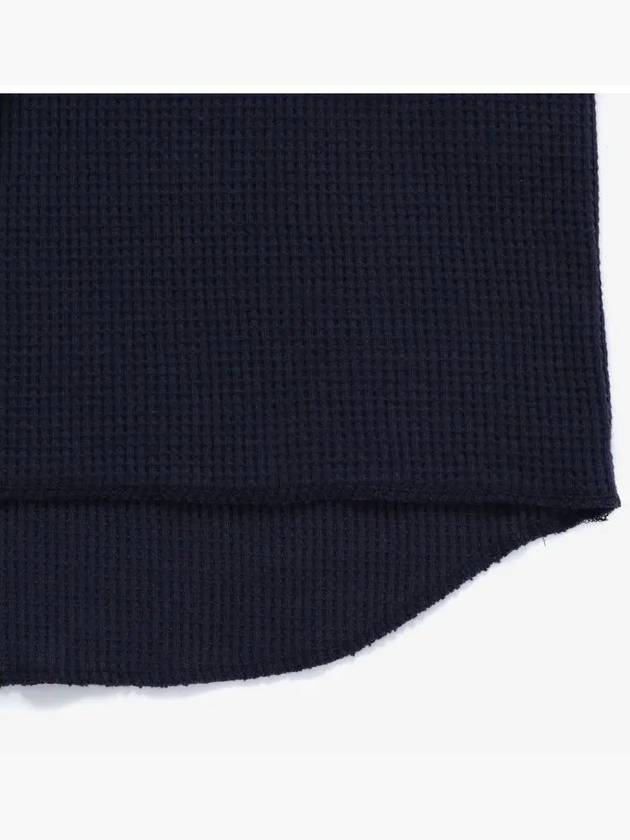 Thermal Crew Neck Knit Top Navy - NANAMICA - BALAAN 4