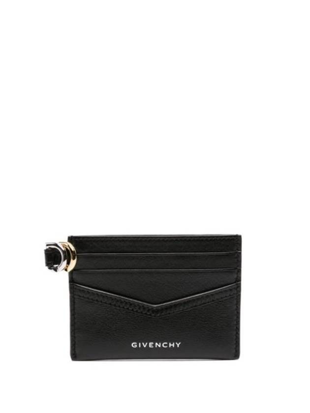 Voyou Leather Card Wallet Black - GIVENCHY - BALAAN 2