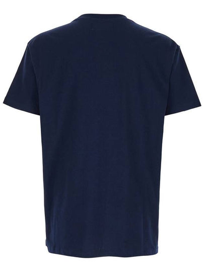 Blue Crewneck T-Shirt With Orb Detail In Cotton Man - VIVIENNE WESTWOOD - BALAAN 2