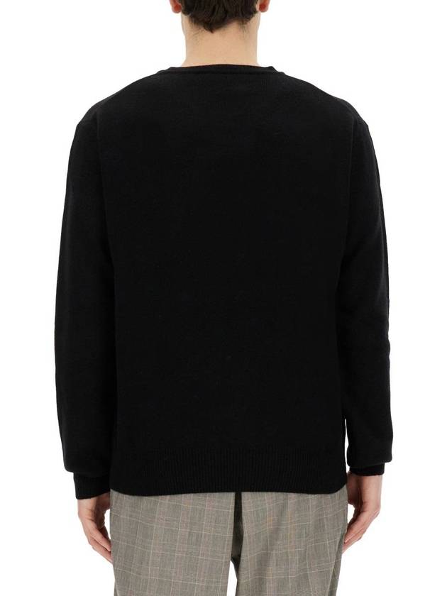 ORB Embroidered Crew Neck Knit Top Black - VIVIENNE WESTWOOD - BALAAN 4