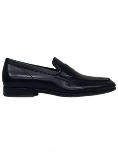 Men's Penny Leather Loafers Black - TOD'S - BALAAN.