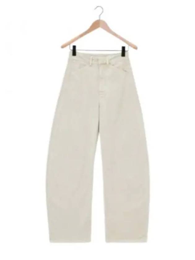 High Rise Curved Jeans White - LEMAIRE - BALAAN 2