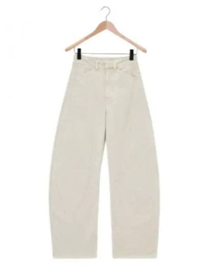 High Rise Curved Jeans White - LEMAIRE - BALAAN 2