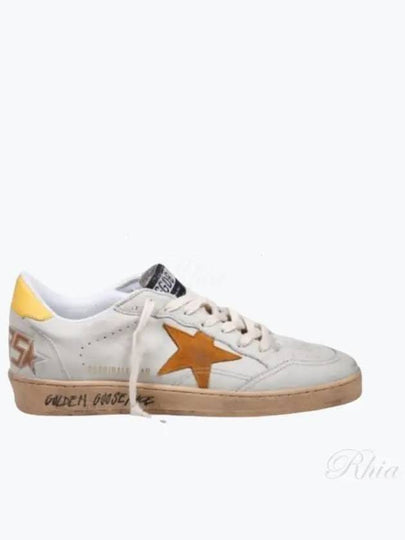 Ballstar Yellow Tab Low Top Sneakers White Cathay - GOLDEN GOOSE - BALAAN 2