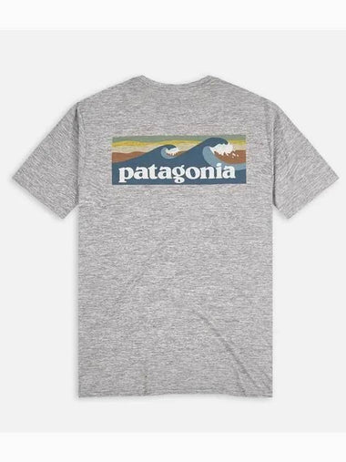 Capilene Cool Daily Graphic Short Sleeve T-Shirt Feather Grey - PATAGONIA - BALAAN 1