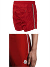 2C00021 53326 455 Logo Patch Side Swim Shorts Red Men’s Pants TJ - MONCLER - BALAAN 5