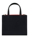 Mini G-Tote Shopping Bag In Canvas Black - GIVENCHY - BALAAN 9