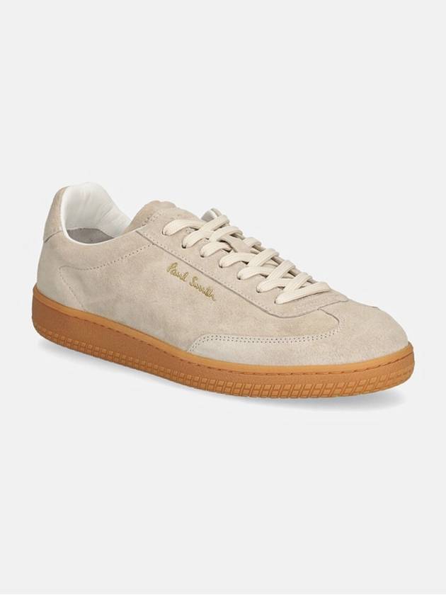 Logo Suede Low Top Sneakers Beige - PAUL SMITH - BALAAN 2