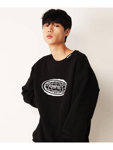 Unisex Script Logo Sweatshirt Black BAL10046 - RESPECT - BALAAN 1