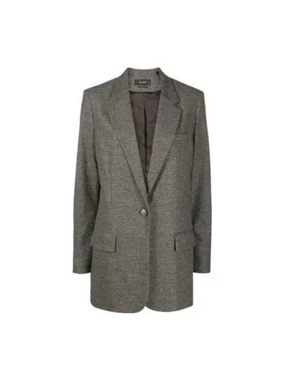 Women's Jada Single Breasted Jacket Grey - ISABEL MARANT - BALAAN 2