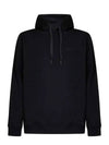 Check EDK Cotton Hoodie Black - BURBERRY - BALAAN 3