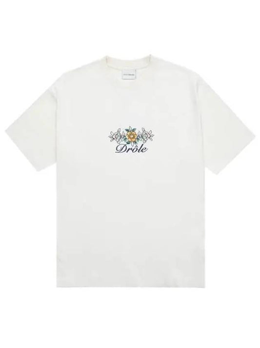 Monsieur DROLE FLEURI short sleeve t-shirt TS148 CO001 CM - DROLE DE MONSIEUR - BALAAN 1