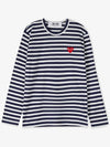 Applique Logo Striped Long Sleeve T-Shirt AXT010051 - COMME DES GARCONS PLAY - BALAAN 3