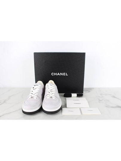 CC logo air force sneakers light purple 36 5 235 - CHANEL - BALAAN 2