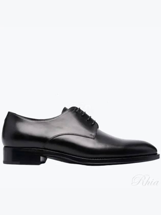 Adrien Leather Derby Black - SAINT LAURENT - BALAAN 2