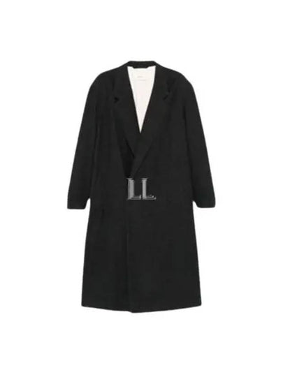 Double Breasted Maxi Single Coat Anthracite - LEMAIRE - BALAAN 2