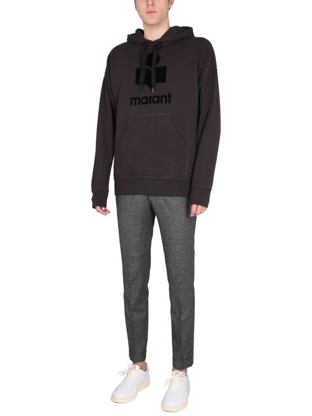 Miley Logo Hoodie Faded Black - ISABEL MARANT - BALAAN 5