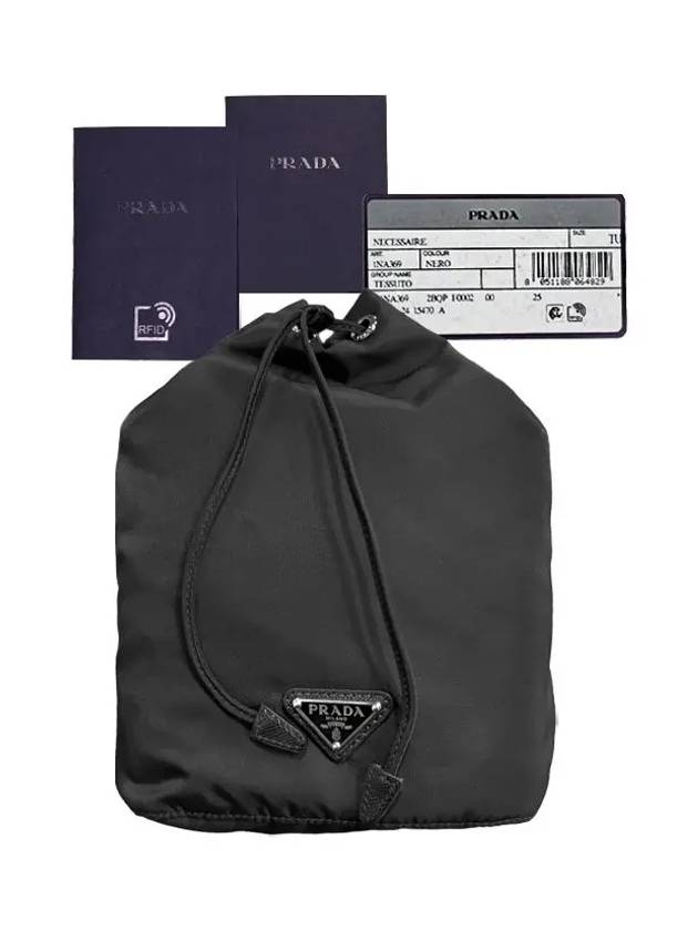 Tessuto Nylon Pouch Black - PRADA - BALAAN 11