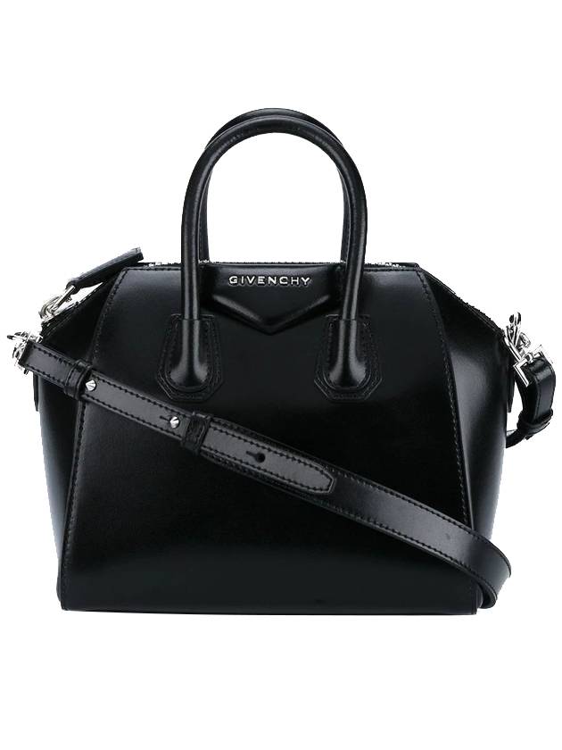 Antigona Shiny Calfskin Mini Tote Bag Black - GIVENCHY - BALAAN 1