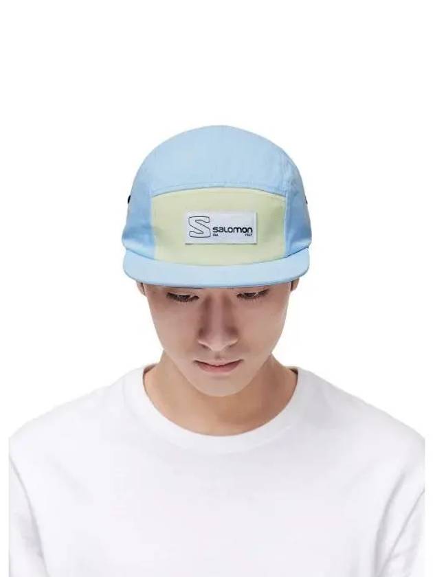 Five Panel Cap Serenity Sunny Lime LC1680900 - SALOMON - BALAAN 1