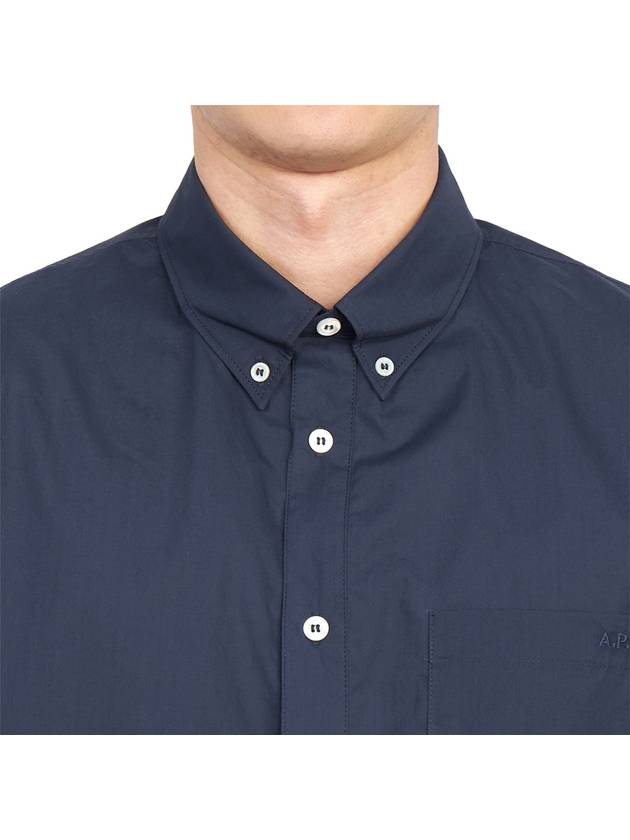 Edouard Long Sleeve Shirt Navy - A.P.C. - BALAAN 9