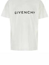 Logo Oversized Fit Cotton Short Sleeve T-Shirt White - GIVENCHY - BALAAN 2