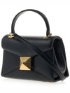 One Stud Nappa Mini Tote Bag Black - VALENTINO - BALAAN 3