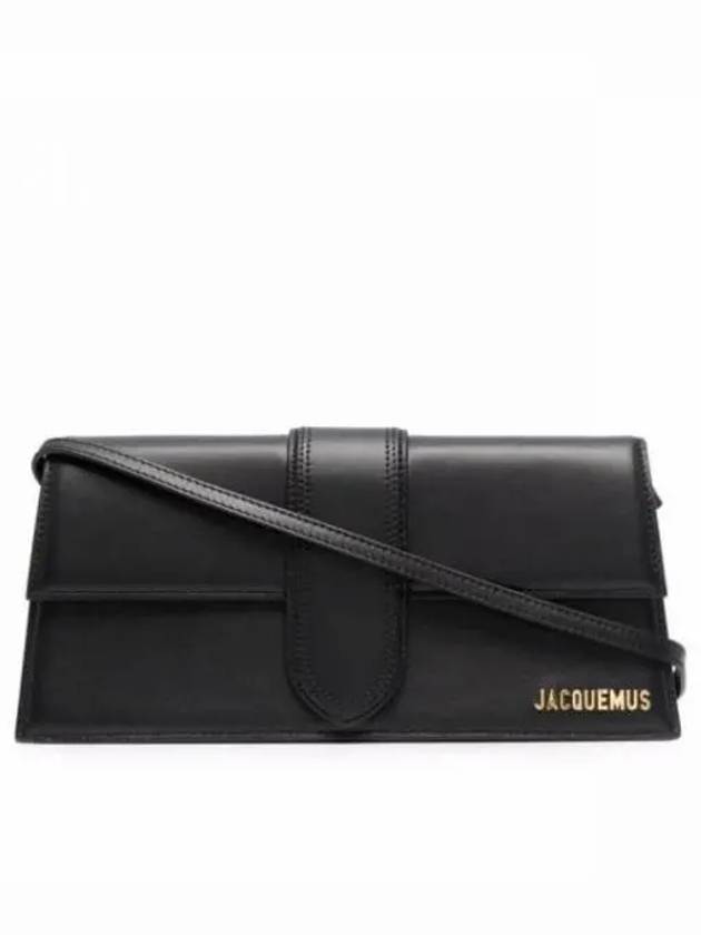 Le Bambino Long Flap Shoulder Bag Black - JACQUEMUS - BALAAN 2