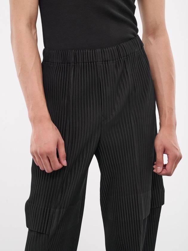 Pleated Cargo Track Pants Black - ISSEY MIYAKE - BALAAN 6