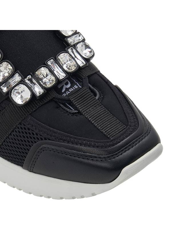 Viv Buckle Mesh Technical Low Top Sneakers Black - ROGER VIVIER - BALAAN 10