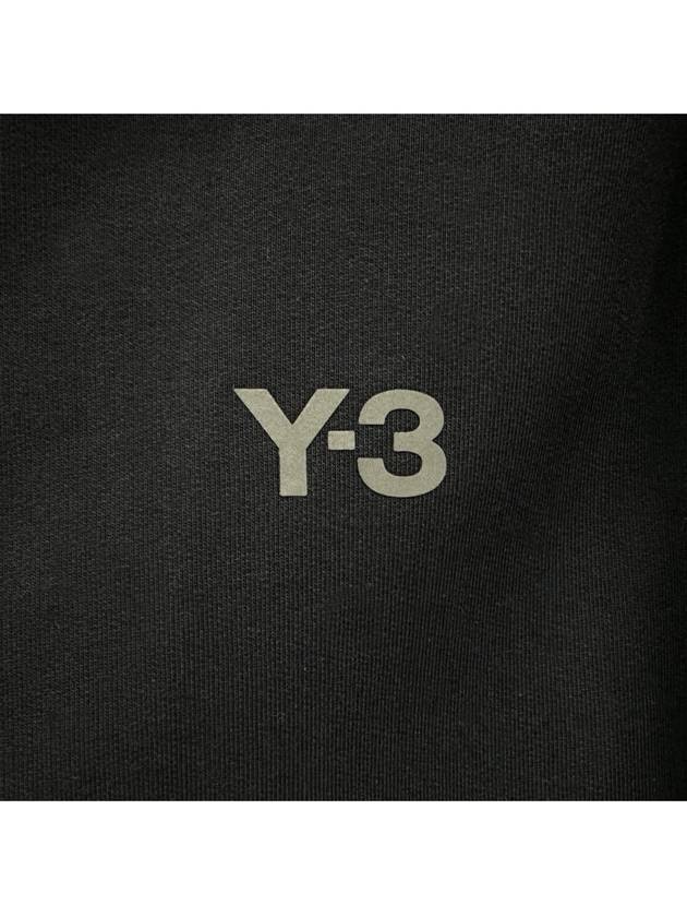 Logo Graphic Print Zip Up Hoodie Black - Y-3 - BALAAN 6