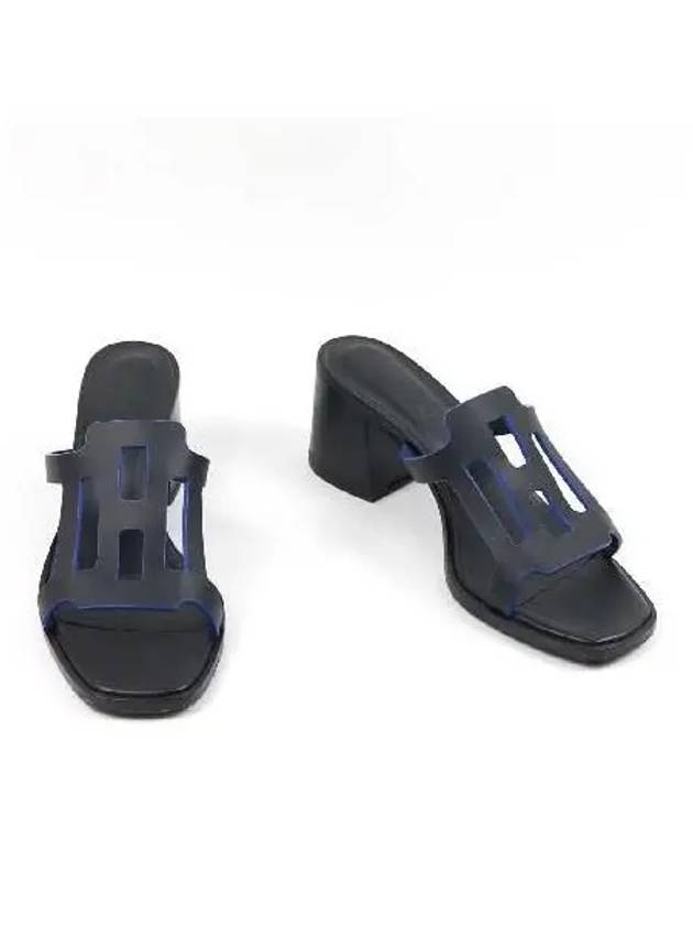 Black IZZY 60 Easy Sandals 37 240MM - HERMES - BALAAN 2