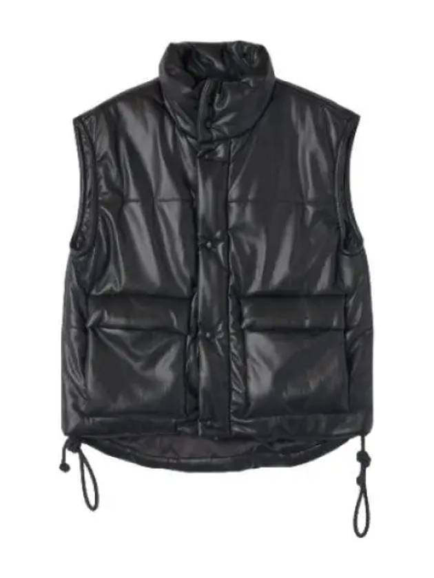 Nanushka Jovan Crop Padded Vest Black - NANUSHKA - BALAAN 1