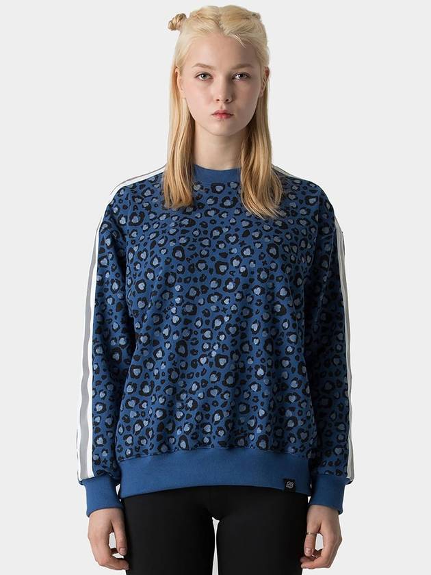 Leopard Sweatshirt Blue - AOX - BALAAN 3