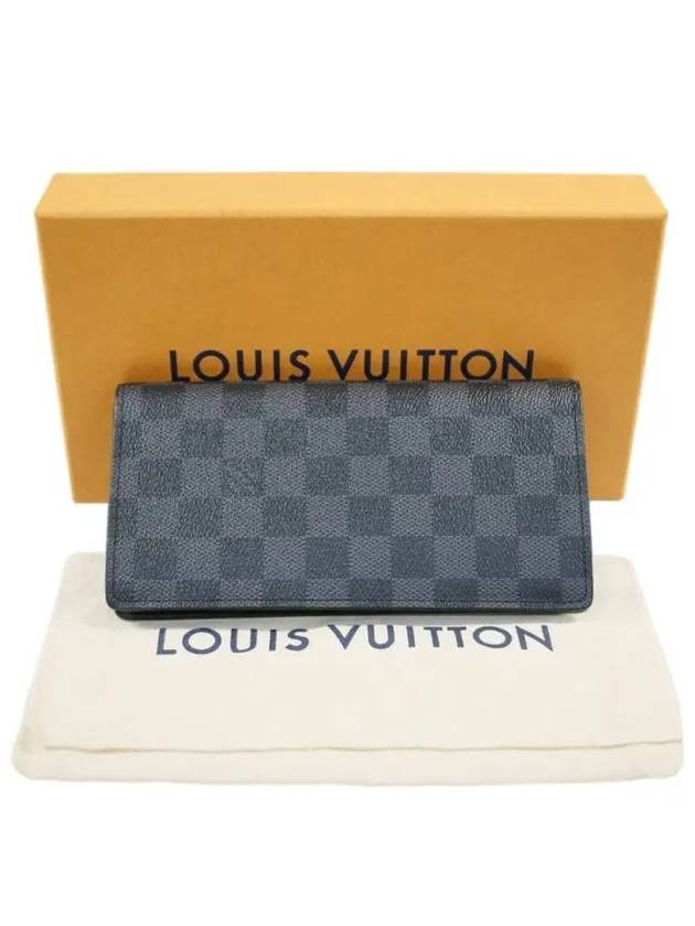 Brazza Damier Canvas Long Wallet Graphite - LOUIS VUITTON - BALAAN 8