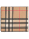 Vintage Check E Canvas Halfwallet - BURBERRY - BALAAN.