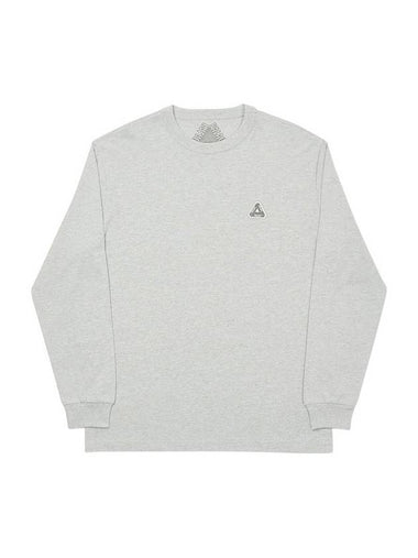 Sofa long sleeve tshirt gray SOFAR LS tee - PALACE - BALAAN 1