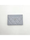 Classic card holder caviar light gray silver AP0213 - CHANEL - BALAAN 2