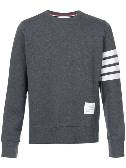 4 Bar Loopback Jersey Sweatshirt Dark Grey - THOM BROWNE - BALAAN 2