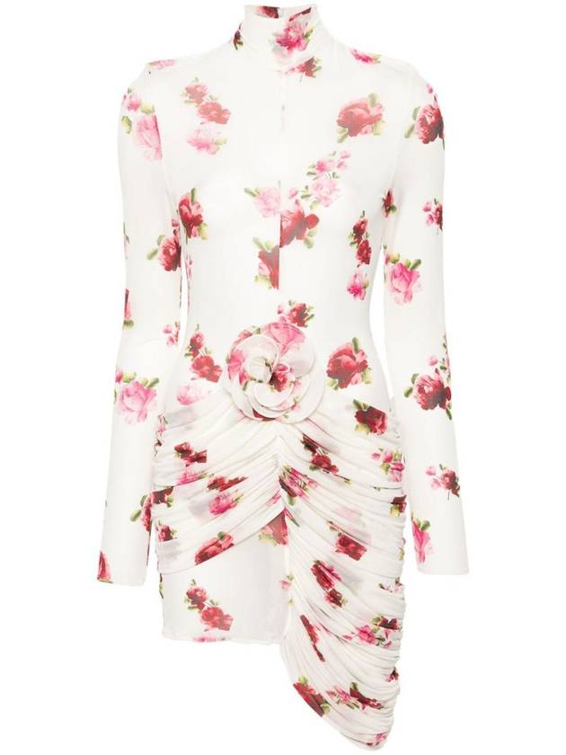 Magda Butrym Draped Floral Print Midi Dress - MAGDA BUTRYM - BALAAN 1