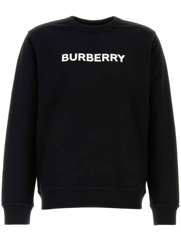 Logo Print Sweatshirt Black - BURBERRY - BALAAN 2