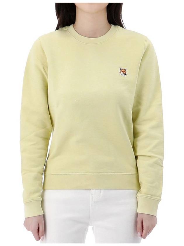 Logo Sweatshirt LW00302KM0001 CHALKYELLOW - MAISON KITSUNE - BALAAN 2