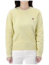 Logo Sweatshirt LW00302KM0001 CHALKYELLOW - MAISON KITSUNE - BALAAN 1