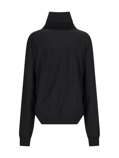 VIRGIN WOOL FINE-KNIT JUMPER - JIL SANDER - BALAAN 2